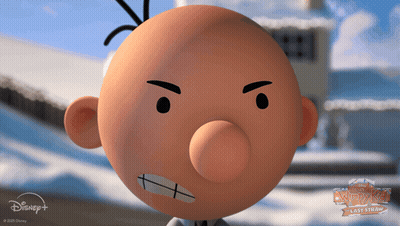 A Cartoon Character From Diary Of A Wimpy Kid Has An Angry Expression On His Face GIF