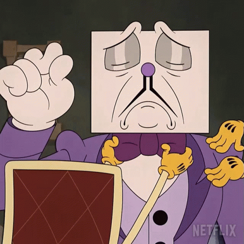 A Cartoon Character From Netflix Has A Sad Face GIF