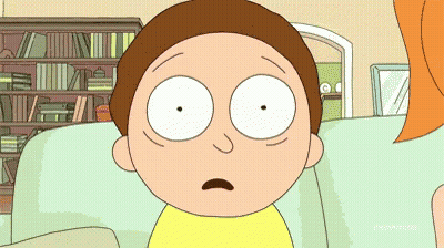 A Cartoon Character From Rick And Morty Is Sitting On A Couch GIF