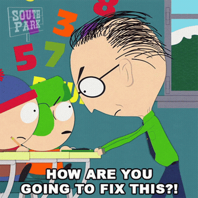 A Cartoon Character From South Park Asking How Are You Going To Fix It GIF