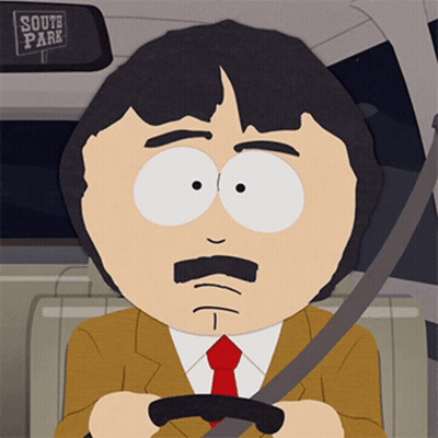 A Cartoon Character From South Park Is Driving GIF