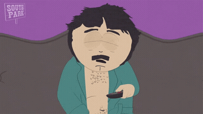 A Cartoon Character From South Park Is Holding A Remote GIF