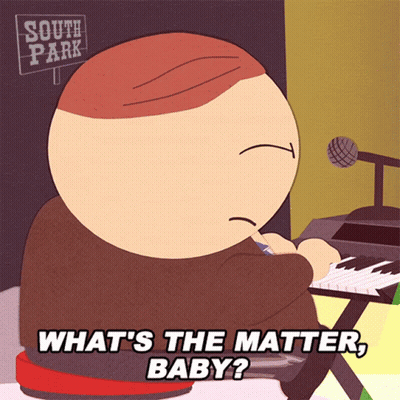 A Cartoon Character From South Park Is Sitting At A Keyboard GIF