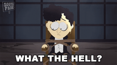 A Cartoon Character From South Park Is Tied Up In A Chair GIF