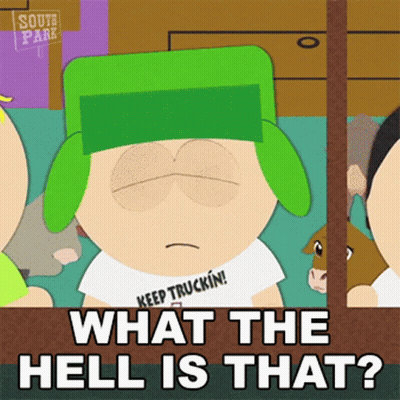 A Cartoon Character From South Park Is Wearing A Keep Truckin T-Shirt GIF