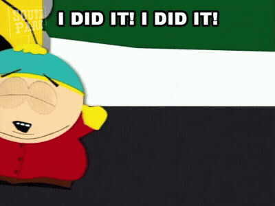 A Cartoon Character From South Park Says I Did It I Did It GIF