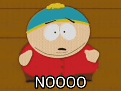 A Cartoon Character From South Park Says " Nooooo " GIF