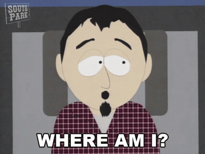 A Cartoon Character From South Park Says Where Am I GIF