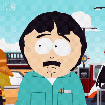 A Cartoon Character From South Park With A Mustache GIF