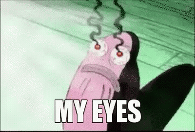 A Cartoon Character From Spongebob Squarepants Is Laying On The Floor With His Eyes Closed . GIF