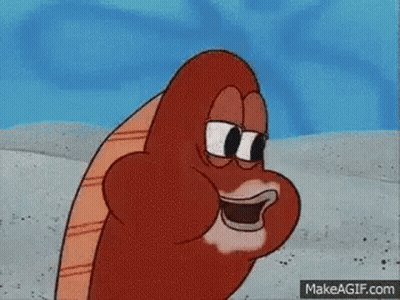A Cartoon Character From Spongebob Squarepants Is Smiling And Making A Funny Face . GIF