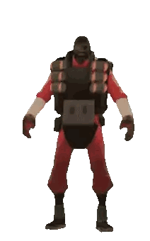 A Cartoon Character From Team Fortress 2 Dancing Sticker