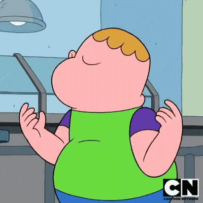A Cartoon Character From The Cartoon Network Is Clapping GIF