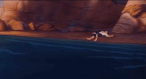 A Cartoon Character From The Little Mermaid Is Holding His Head . GIF