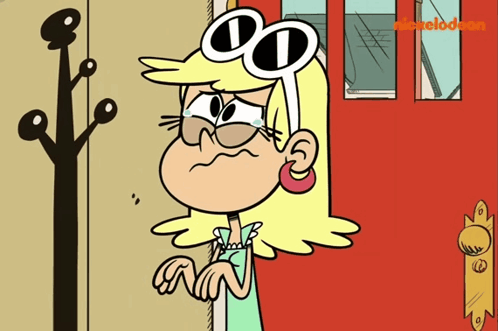 A Cartoon Character From The Nickelodeon Show The Loud House Is Crying GIF