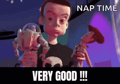 A Cartoon Character From Toy Story Is Holding A Woody Doll . GIF