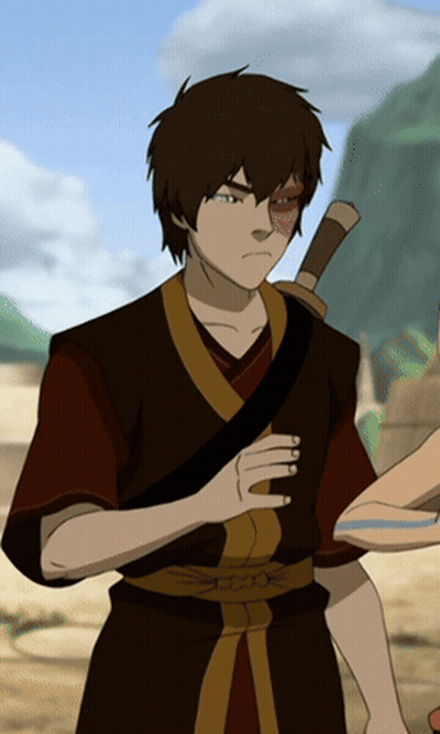 A Cartoon Character Has A Sword In His Hand And Has A Red Eye GIF