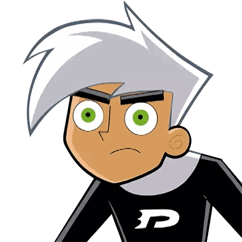 A Cartoon Character Has The Letter P On His Chest Sticker