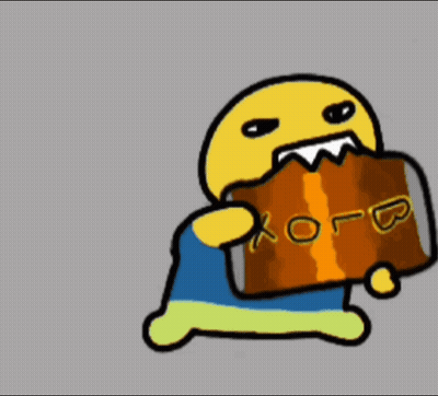 A Cartoon Character Holds A Can Of Blox Soda GIF
