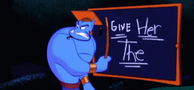 A Cartoon Character Holds Up A Sign With A Doge Coin On It GIF