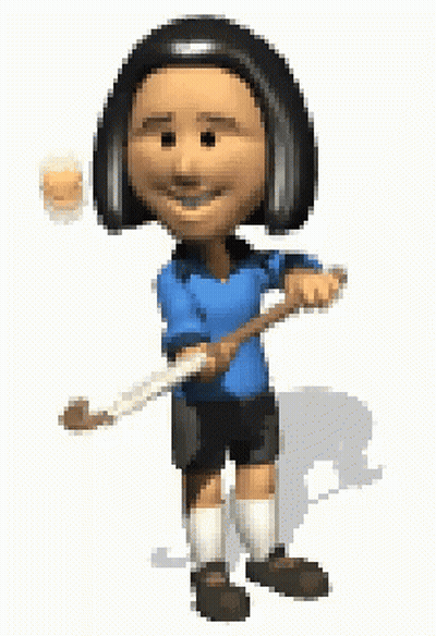 A Cartoon Character In A Blue Shirt And Black Shorts Is Brushing His Teeth With A Toothbrush . GIF