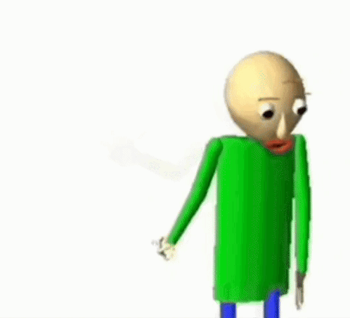 A Cartoon Character In A Green Shirt Is Standing In Front Of A Bunch Of Flies . GIF