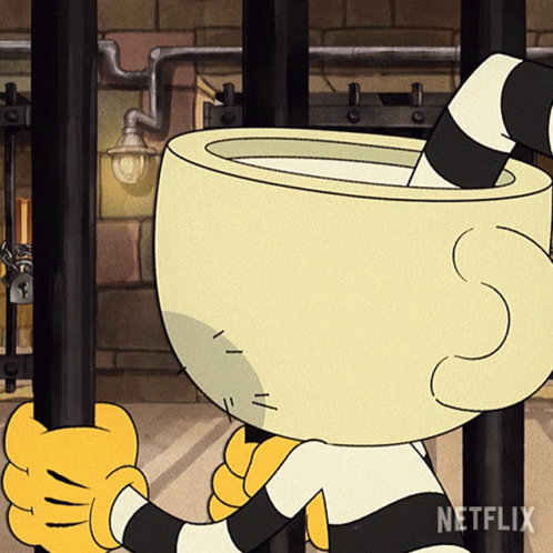 A Cartoon Character In A Jail Cell With A Netflix Logo On The Bottom Right GIF
