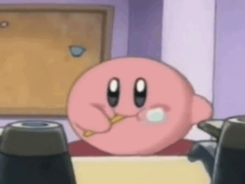 A Cartoon Character Is Brushing His Teeth With A Toothbrush In A Bathroom . GIF