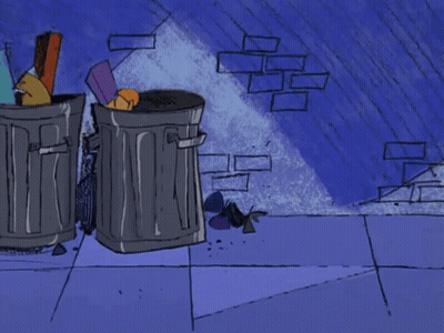 A Cartoon Character Is Carrying A Large Bag Of Money GIF