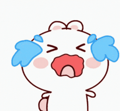 A Cartoon Character Is Crying And Has Blue Tears Coming Out Of His Eyes GIF