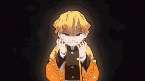 A Cartoon Character Is Crying With His Mouth Open And Tears Coming Out Of His Eyes . GIF