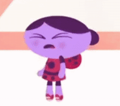 A Cartoon Character Is Crying With Tears Coming Out Of His Eyes . GIF