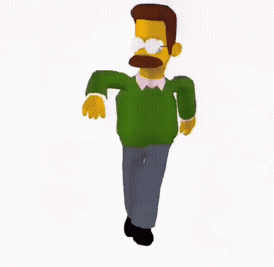 A Cartoon Character Is Dancing With Balloons And The Words `` Happy Birthday '' Written On It . GIF