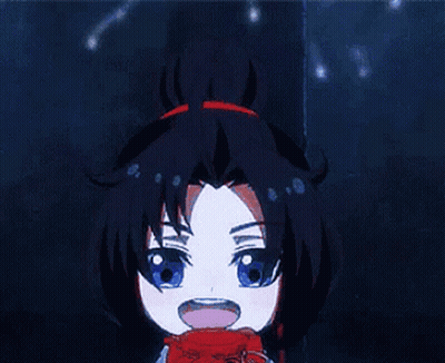 A Cartoon Character Is Eating A Red Apple With His Tongue Out . GIF