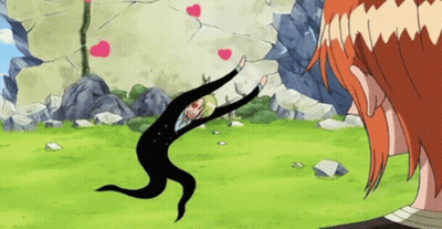 A Cartoon Character Is Falling In The Air While A Woman Looks On GIF