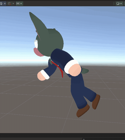 A Cartoon Character Is Flying Through The Air In A Game GIF