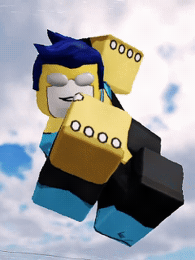 A Cartoon Character Is Flying Through The Air With The Number 0000 On His Chest GIF
