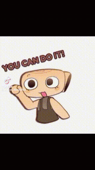 A Cartoon Character Is Giving A Thumbs Up And Says You Can Do It . GIF
