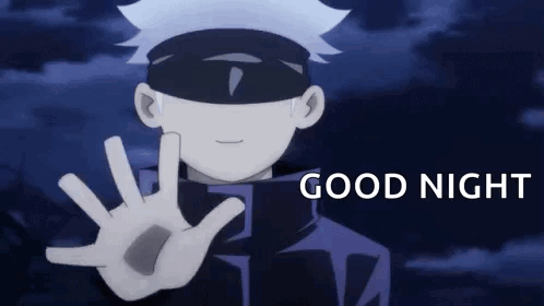 A Cartoon Character Is Giving A Thumbs Up Sign And Saying `` Good Night '' . GIF