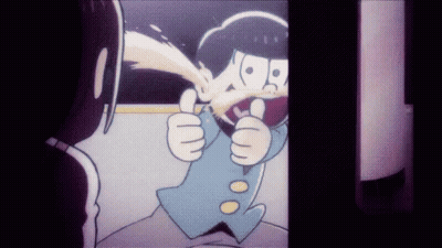 A Cartoon Character Is Giving A Thumbs Up While Talking To A Woman . GIF