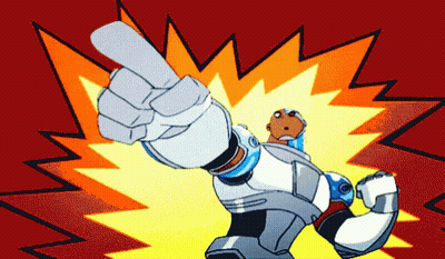 A Cartoon Character Is Giving A Thumbs Up With A Red Background GIF