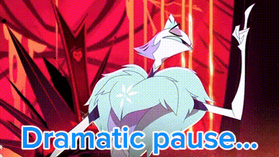 A Cartoon Character Is Giving The Middle Finger And The Words `` Dramatic Pause ... '' GIF
