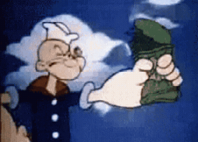 A Cartoon Character Is Holding A Bunch Of Money In His Hand GIF