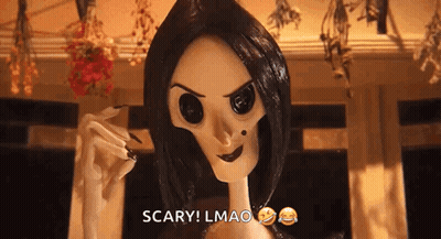 A Cartoon Character Is Holding A Cigarette And Saying Scary ! Lmao . GIF