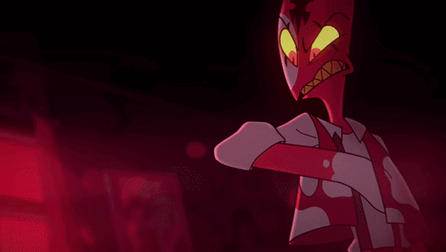 Cartoon Character Holding Gun With A GIF