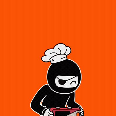 A Cartoon Character Is Holding A Pizza Ninja Item GIF