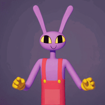 A Cartoon Character Is Holding A Rainbow In His Hands GIF