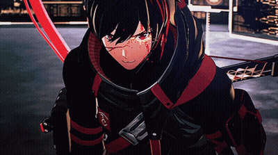 A Cartoon Character Is Holding A Sword And A Shield GIF
