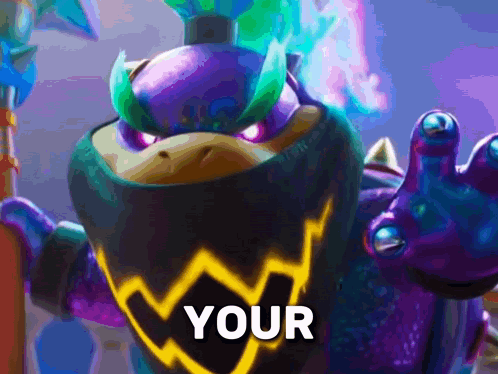 Cartoon Character Holding Sword Saying You Are On The Bottom GIF