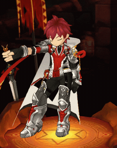 A Cartoon Character Is Holding A Sword And Shield GIF